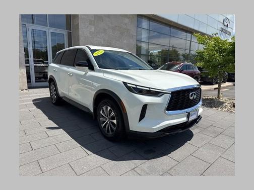 Glacier White 2023 INFINITI QX60 PURE
