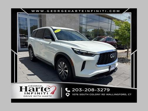 Glacier White 2023 INFINITI QX60 PURE