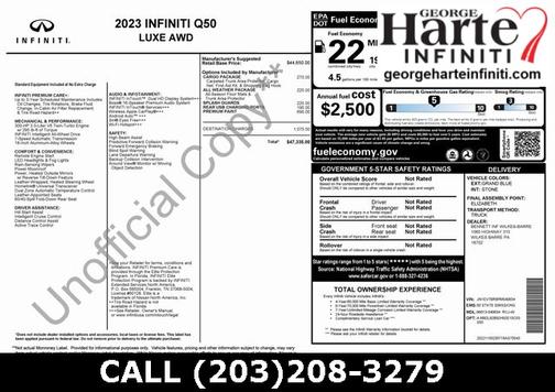 2023 INFINITI Q50 LUXE