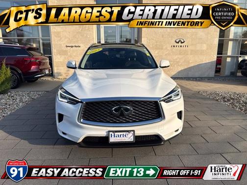Lunar White 2023 INFINITI QX50 LUXE
