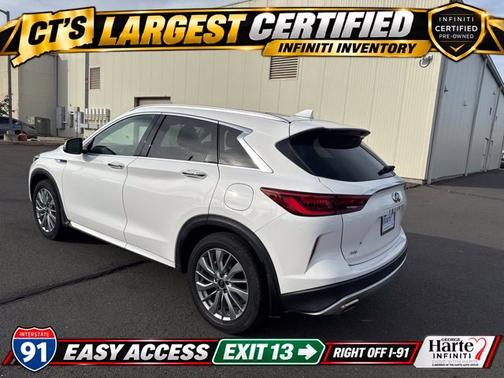 Lunar White 2023 INFINITI QX50 LUXE