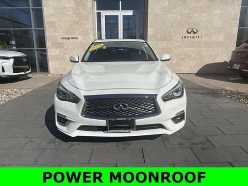 Majestic White 2024 INFINITI Q50 LUXE
