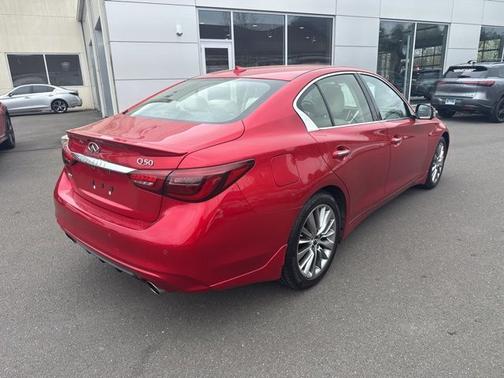Dynamic Sunstone Red 2023 INFINITI Q50 LUXE