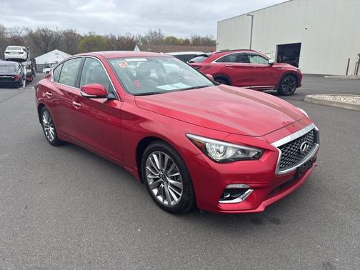 Dynamic Sunstone Red 2023 INFINITI Q50 LUXE