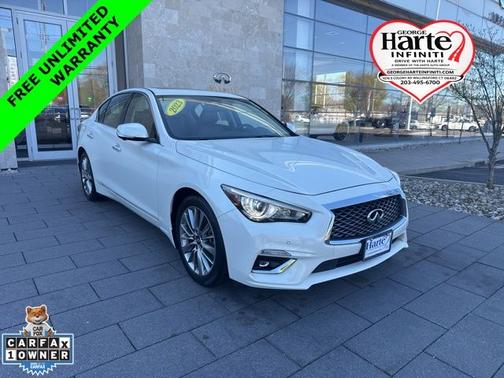 Majestic White 2023 INFINITI Q50 LUXE