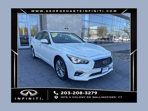 Majestic White 2023 INFINITI Q50 LUXE