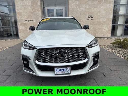 Radiant White 2025 INFINITI QX55 LUXE