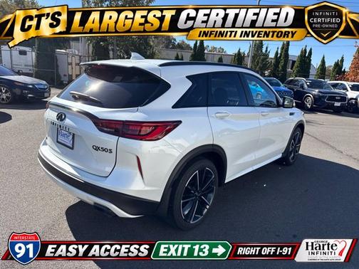 Radiant White 2023 INFINITI QX50 SPORT