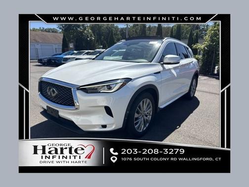 Radiant White 2023 INFINITI QX50 LUXE