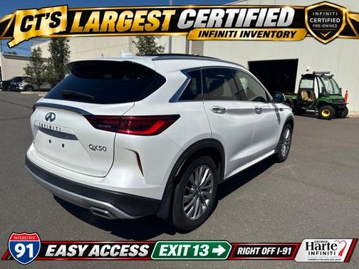 Radiant White 2023 INFINITI QX50 LUXE