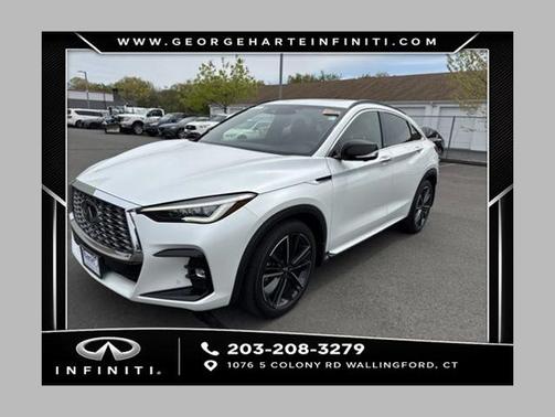 Radiant White 2023 INFINITI QX55 SENSORY