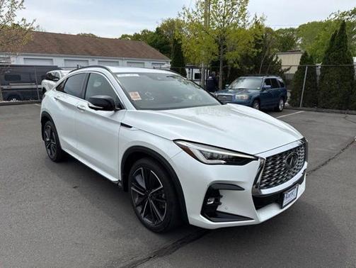 Radiant White 2023 INFINITI QX55 SENSORY