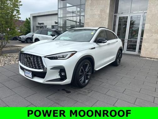 Radiant White 2023 INFINITI QX55 SENSORY