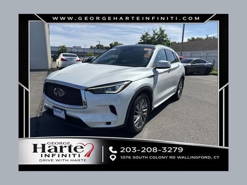 Radiant White 2023 INFINITI QX50 LUXE