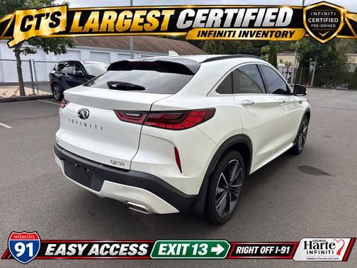 Radiant White 2024 INFINITI QX55 LUXE