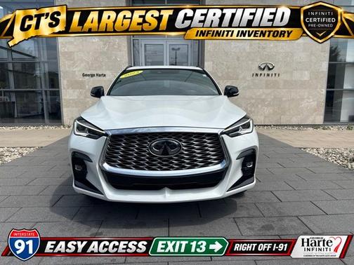 Radiant White 2023 INFINITI QX55 LUXE