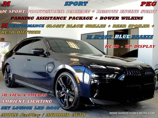 2023 BMW 740 740i M SPORT PRO+HUD+SWAROVSKI+BOWER WILKIN+3D CAM
