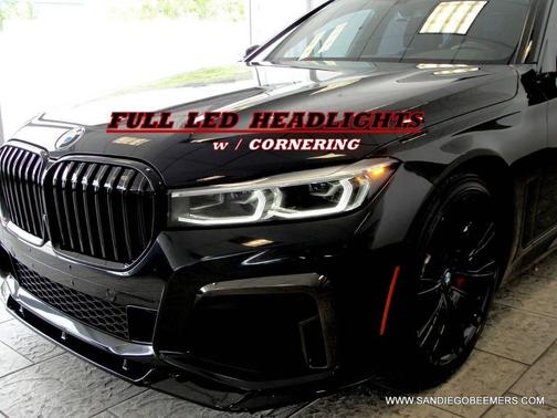 Black Sapphire Metallic 2022 BMW 740 740i M SPORT+3D CAMS+HARMAN KARDON+DRIVING ASSIST