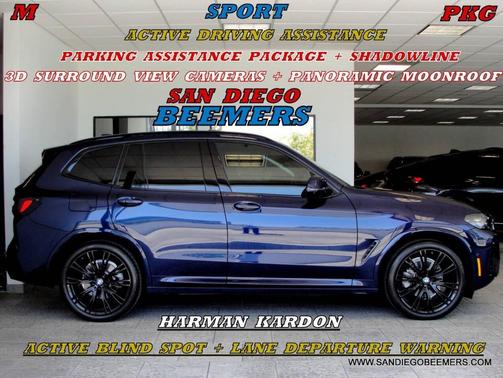 Tanzanite Blue Metallic 2023 BMW X3 xDrive30i