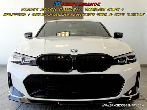 Alpine White 2023 BMW 330 330i M SPORT+SHADOWL+CURVED DISPLAY+ACTIVE DR ASST