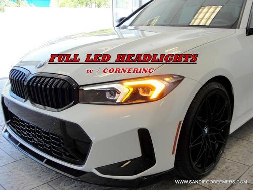 Alpine White 2023 BMW 330 330i M SPORT+SHADOWL+CURVED DISPLAY+ACTIVE DR ASST