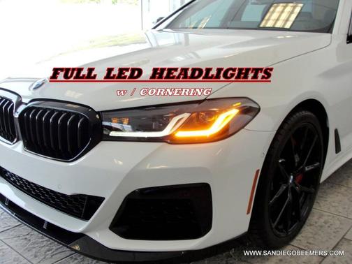 Alpine White 2023 BMW 540 540i M SPORT PRO+SHADOWLINE PKG+RED BRAKES+DR ASS