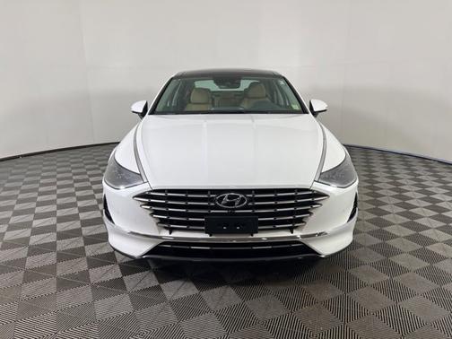 White 2023 Hyundai SONATA Hybrid Limited