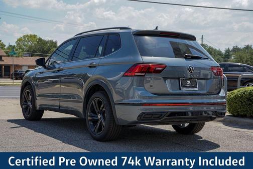Platinum Gray Metallic 2024 Volkswagen Tiguan 2.0T SE R-Line Black