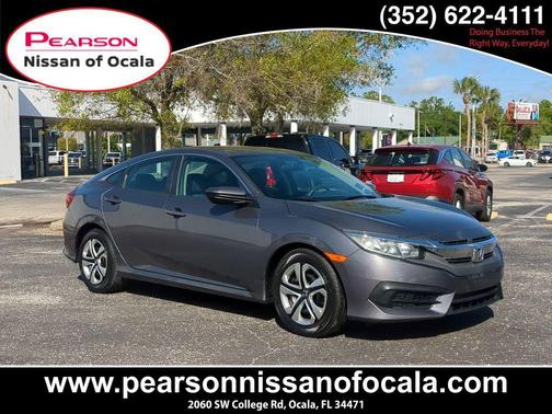 Modern Steel Metallic 2018 Honda Civic LX