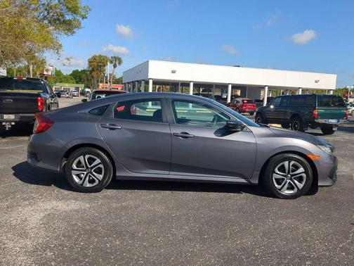 Modern Steel Metallic 2018 Honda Civic LX