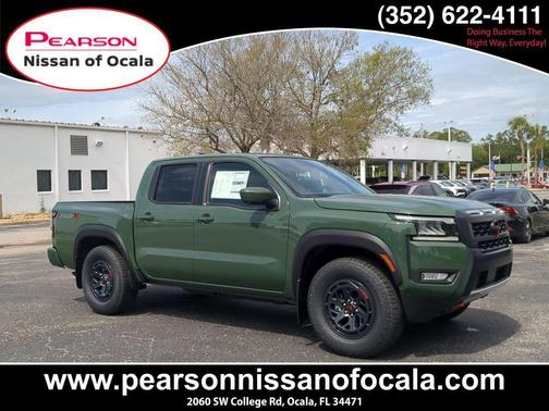 Tactical Green Metallic 2026 Nissan Frontier PRO-X