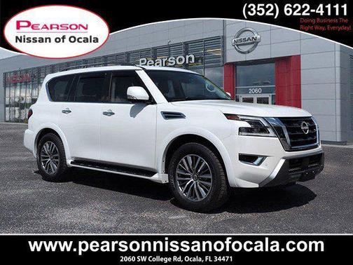 Aspen White 2023 Nissan Armada SL 2WD