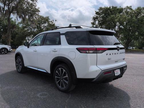 White 2026 Nissan Pathfinder Platinum