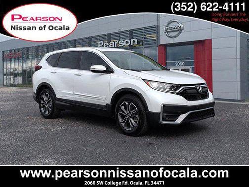 Platinum White Pearl 2021 Honda CR-V 2WD EX-L