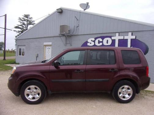 Maroon 2013 Honda Pilot LX