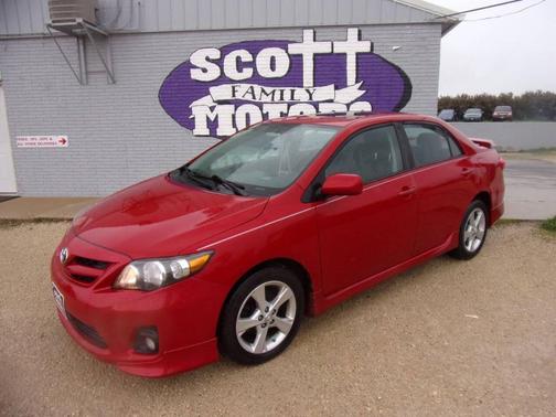 Red 2012 Toyota Corolla S