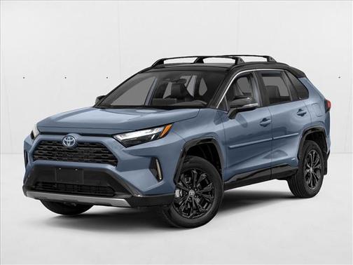 Cavalry Blue/Midnight Black Metallic 2024 Toyota RAV4 Hybrid SE