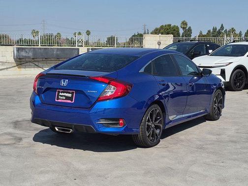 Aegean Blue Metallic 2019 Honda Civic Sport