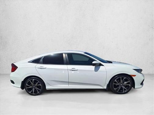 Platinum White Pea 2019 Honda Civic Sport