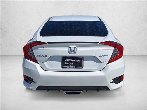 Platinum White Pea 2019 Honda Civic Sport