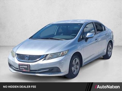 Alabaster Silver Metallic 2013 Honda Civic LX
