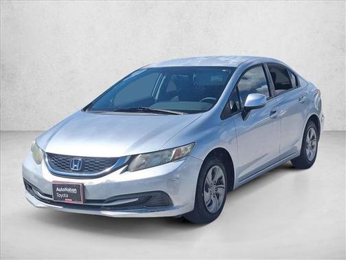 Alabaster Silver Metallic 2013 Honda Civic LX
