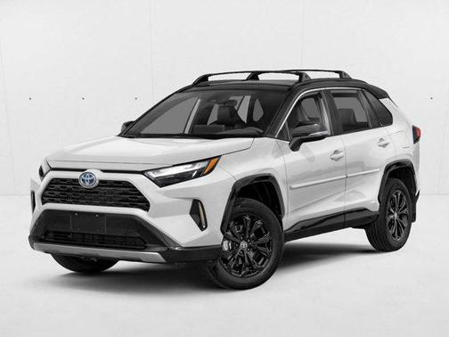 Wind Chill Pearl/Midnight Black Metallic 2024 Toyota RAV4 Hybrid SE