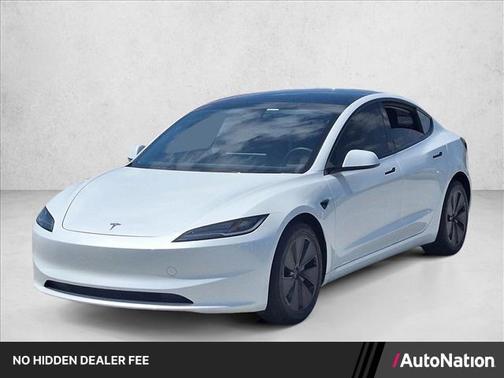 Pearl White Multi-Coat 2025 Tesla Model 3 Long Range