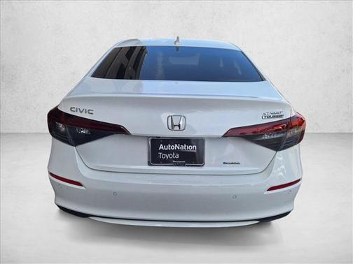 Platinum White Pearl 2025 Honda Civic Hybrid Sport