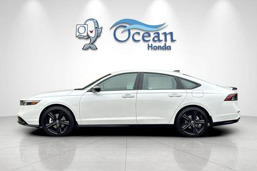Platinum White Pearl 2025 Honda Accord Hybrid Sport-L