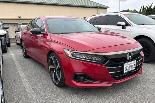 San Marino Red 2021 Honda Accord Sport 1.5T