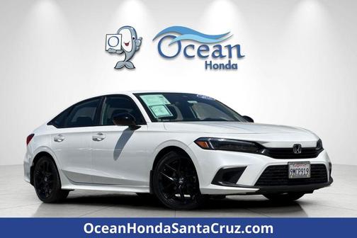 Platinum White Pearl 2024 Honda Civic Sport