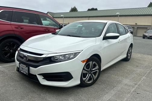 Taffeta White 2017 Honda Civic LX