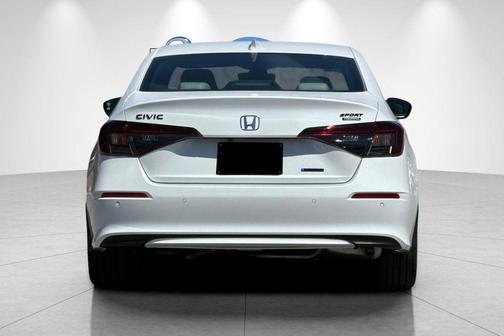 Platinum White Pearl 2026 Honda Civic Hybrid Sport Touring